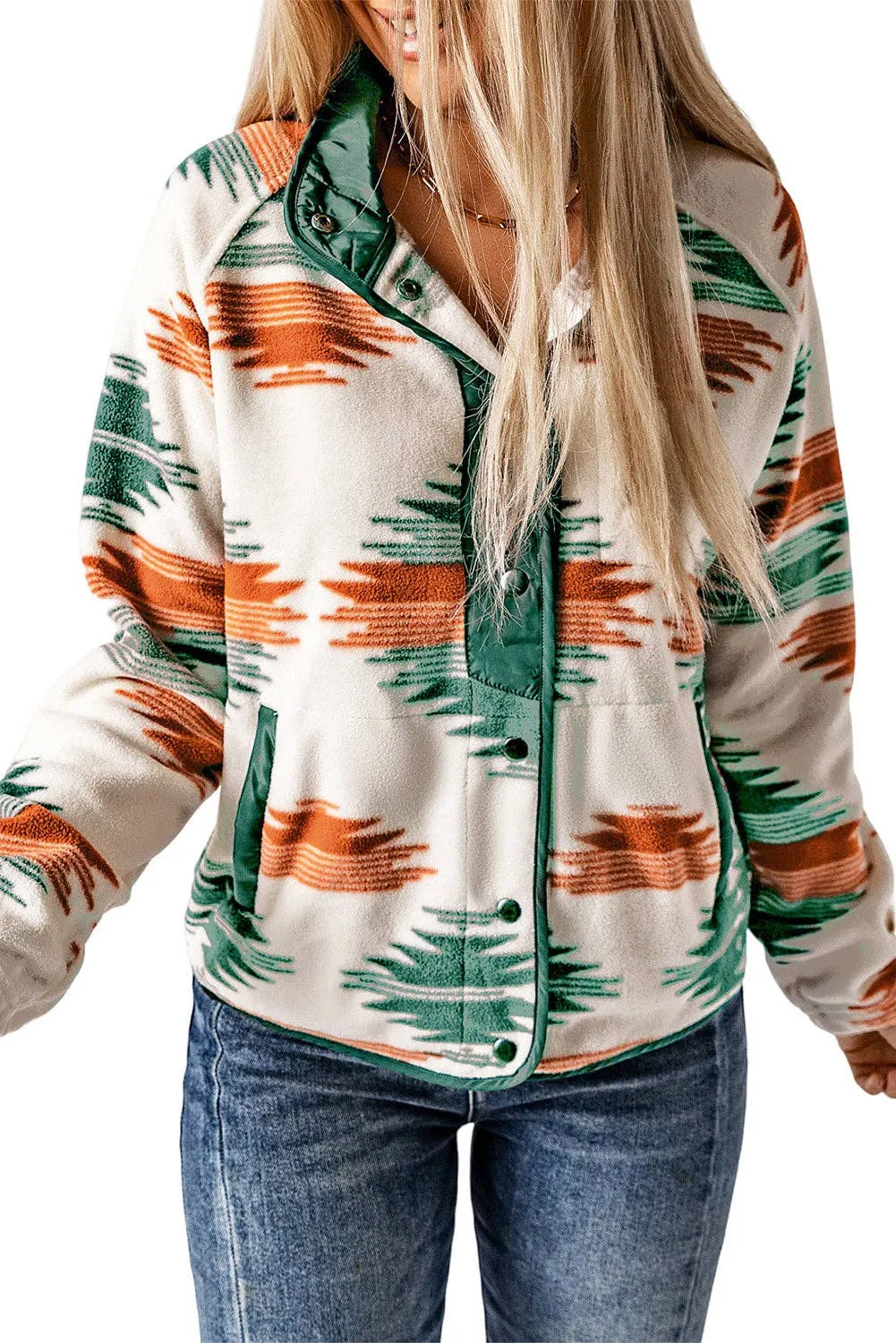 Teal Aztec Jacket